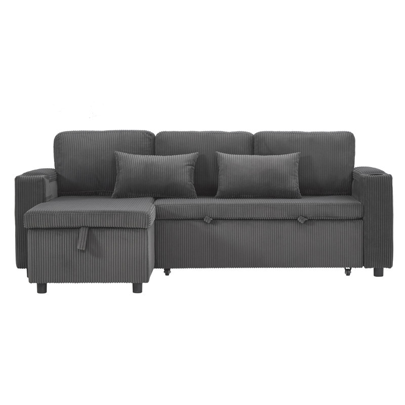 3 Seater Fabric Corner Sofa , Grey