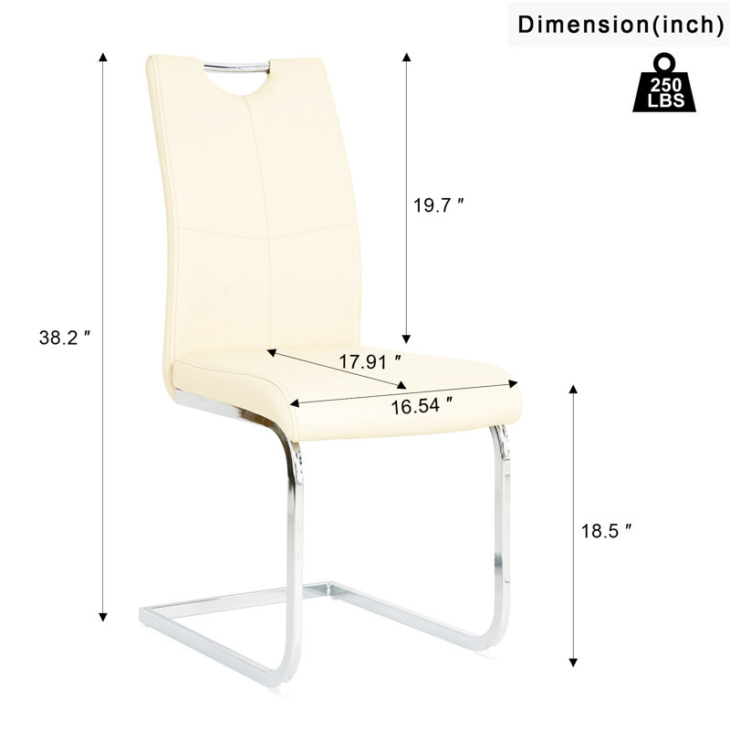 Chaise de salle à manger rembourrée Modern