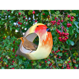 Mangeoire d'oiseaux décorative Robin