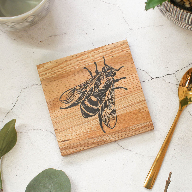 Wood 1 Piece Coaster