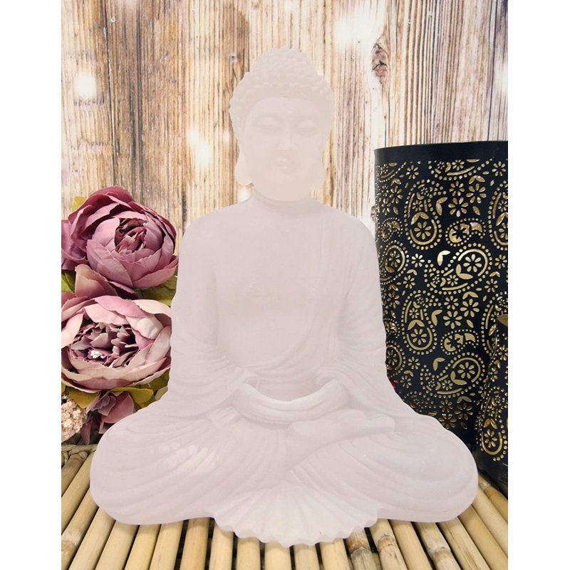 Nidavellir Feng Shui Mudra Lucite cosmique Bouddha Shakyamuni assis en méditation translucide