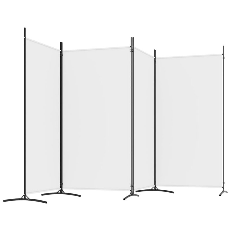 Abdisamad 3 Panel Room Divider, White, 4, 180cm H x 346cm W