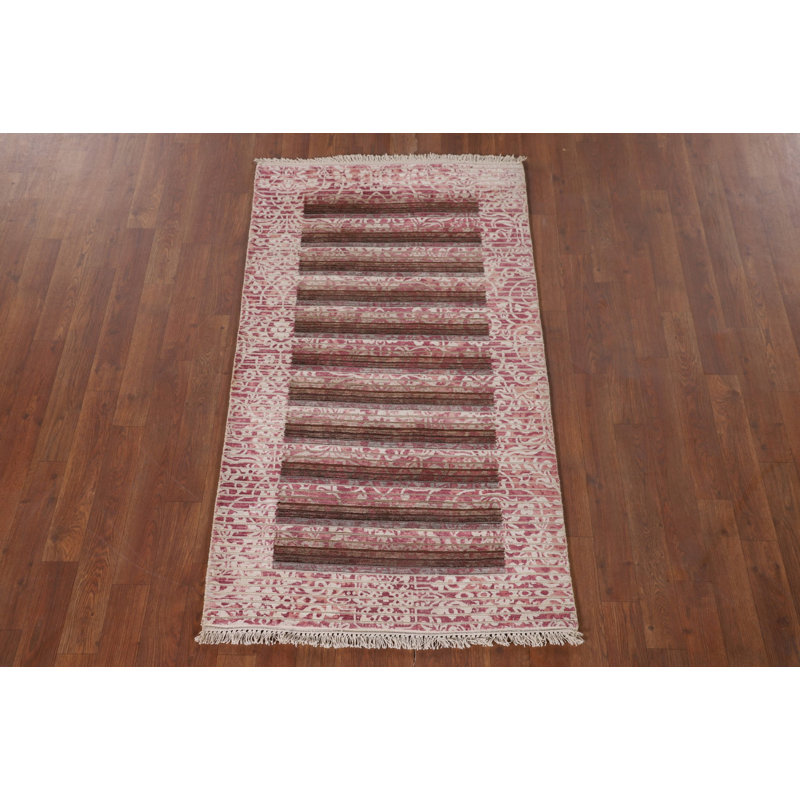 Tapis oriental moderne fait à la main 3 x 5