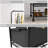 Melquan 25'' Metal Rolling Clothing Rack