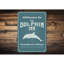 Plaque en aluminium Dolphin Inn-58217907