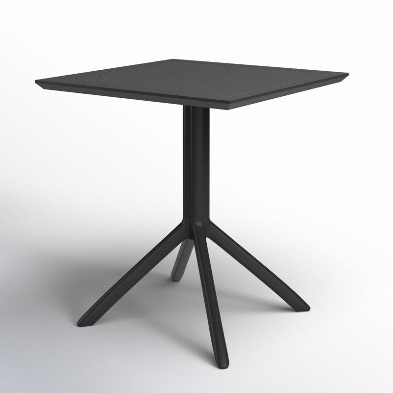 Table de salle à manger Farrah, Noir, noir, noir, noir, 27.5" W x 27.5" L x 29.5" H, Non