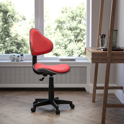  Chaise de bureau ergonomique et pivotante en tissu avec dossier et siège rembourrés