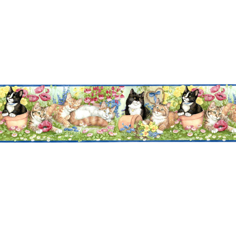 Bordure de papier peint L 15 pi x l 6,7 po Gogi