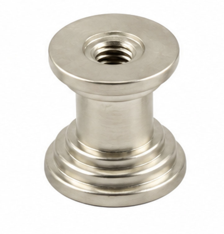 Glacier Square Cabinet Knob, Satin Nickel, Silver Gray, Square 