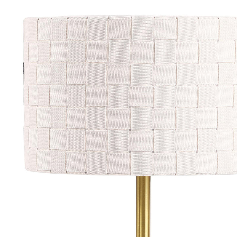 Drum Shade Metal Bedside Table Lamp Gold