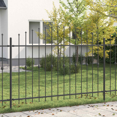 Powder-Coated Steel Fence Panels Included
