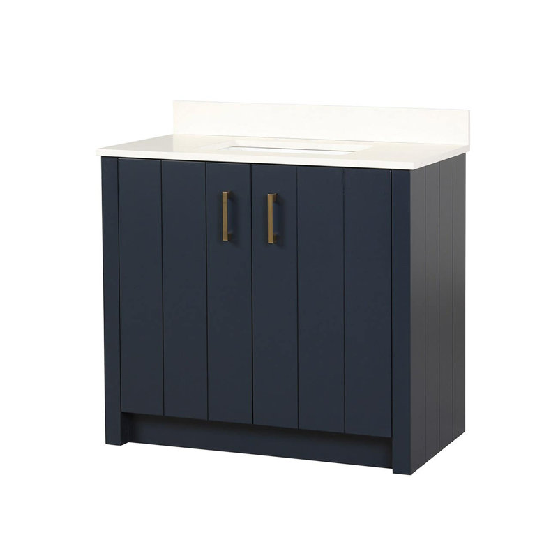 Meuble-lavabo pour la salle de bain simple, Blanc