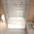 Gael 56–60"x66" Frameless Sliding Bathtub Shower Door with 5/16" Tempered Glass & Stainless Steel Hardware