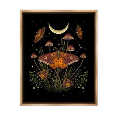 "Astral Moth And Moon" par Episodic, Dessins sur toile