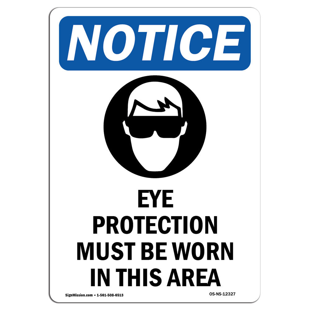 SignMission Eye Protection Must Sign with Symbol | Wayfair