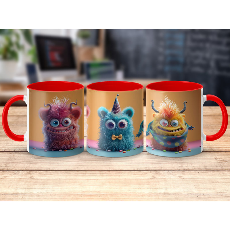 Ceramic Coffee Mug, Red