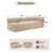 3 Piece Upholstered Modular Sectional Sofa Channel Tufted Couch Compression-1964989619