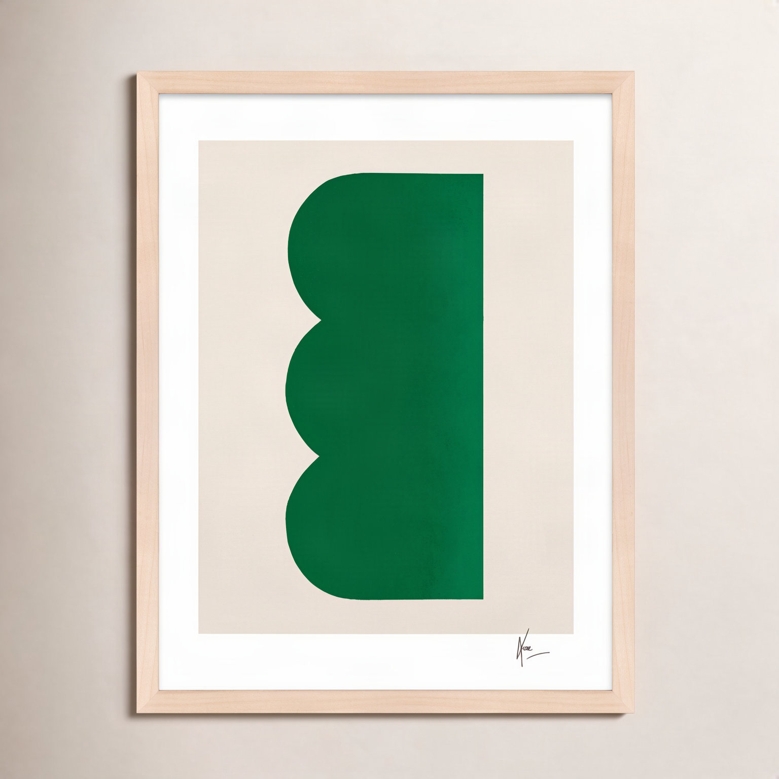 Keyhole 3 by Lee Lessem, 25" H x 20" W x 1.25" D, Maple Framed