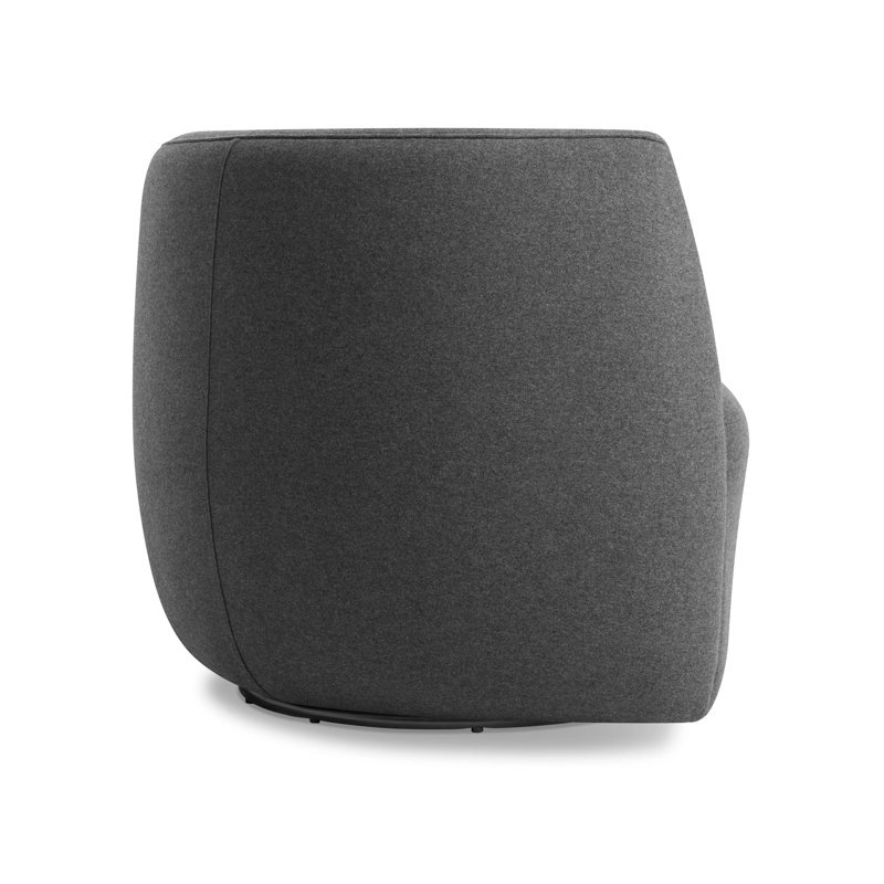 Council Swivel Barrel Chair, Gabro Gray Wool