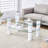 Modern, Glass Top MDF Console Table-2022923506