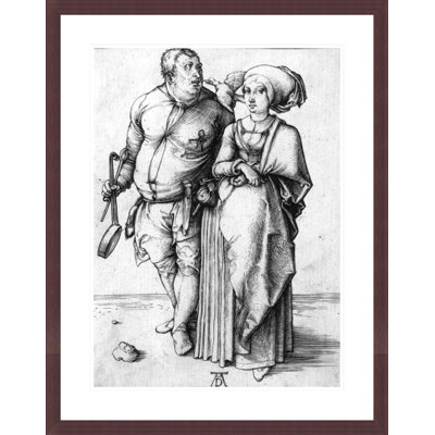 The Cook and his Wife (b/w photo) by Albrecht Dürer -Framed Giclee Print