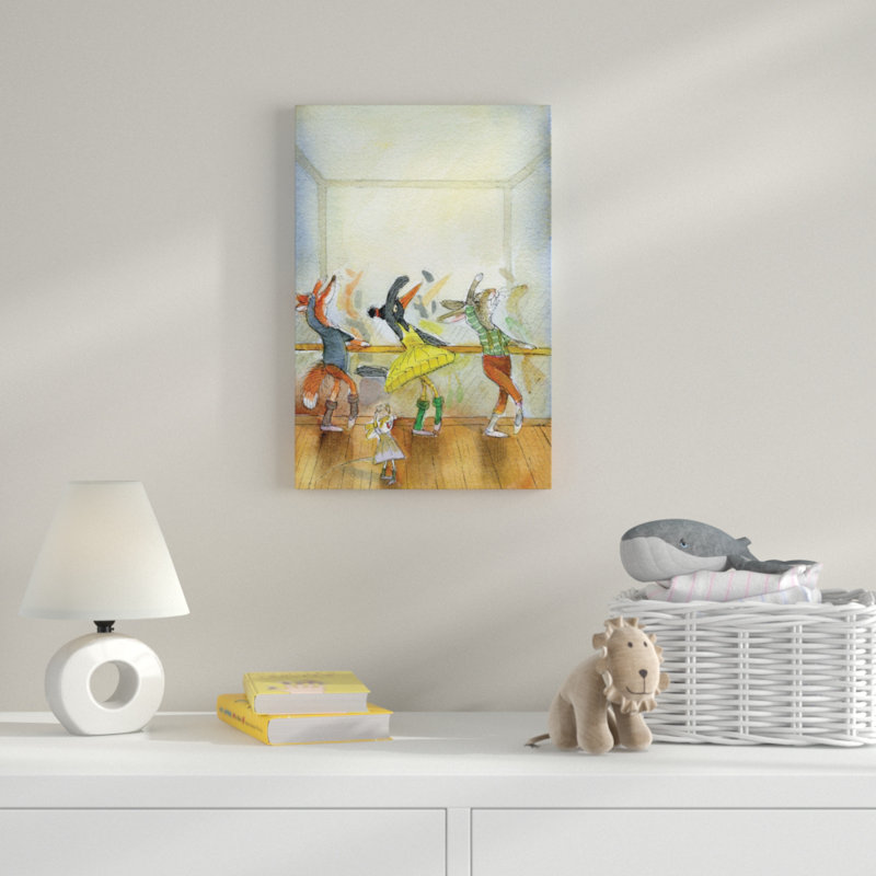 Ballet Lesson - Wrapped Canvas Print, 61cm H x 41cm W