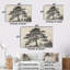 «Vintage Tall Pine Forest Tree», ensemble de reproductions d'art mural-626238436-626238458-626238462
