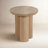 Natural Wood Round Side Table for Home Decor - Modern Sculptural Accent Table for Living Room, Bedroom, Functional Narrow End Table Design - 18"-719150270