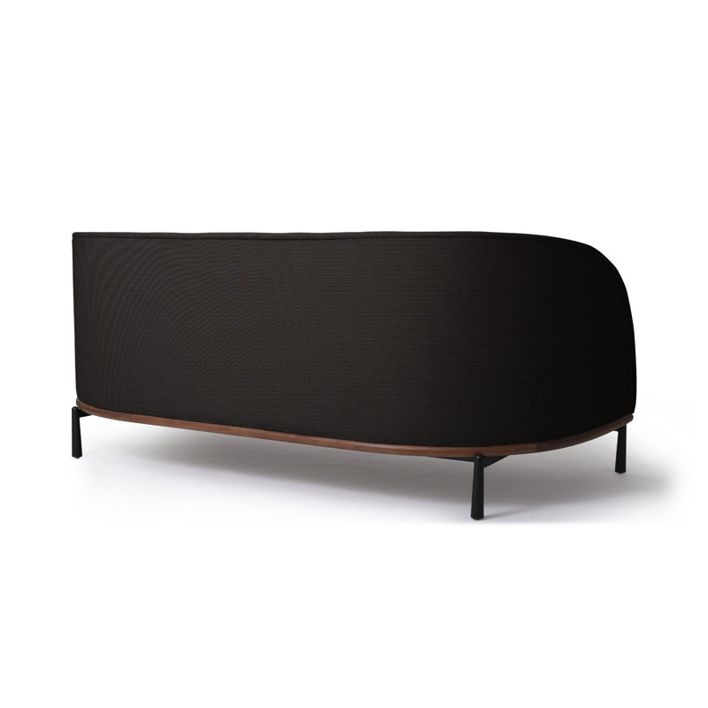 Arc Sofa Three Seater, Brown, Natural Oak