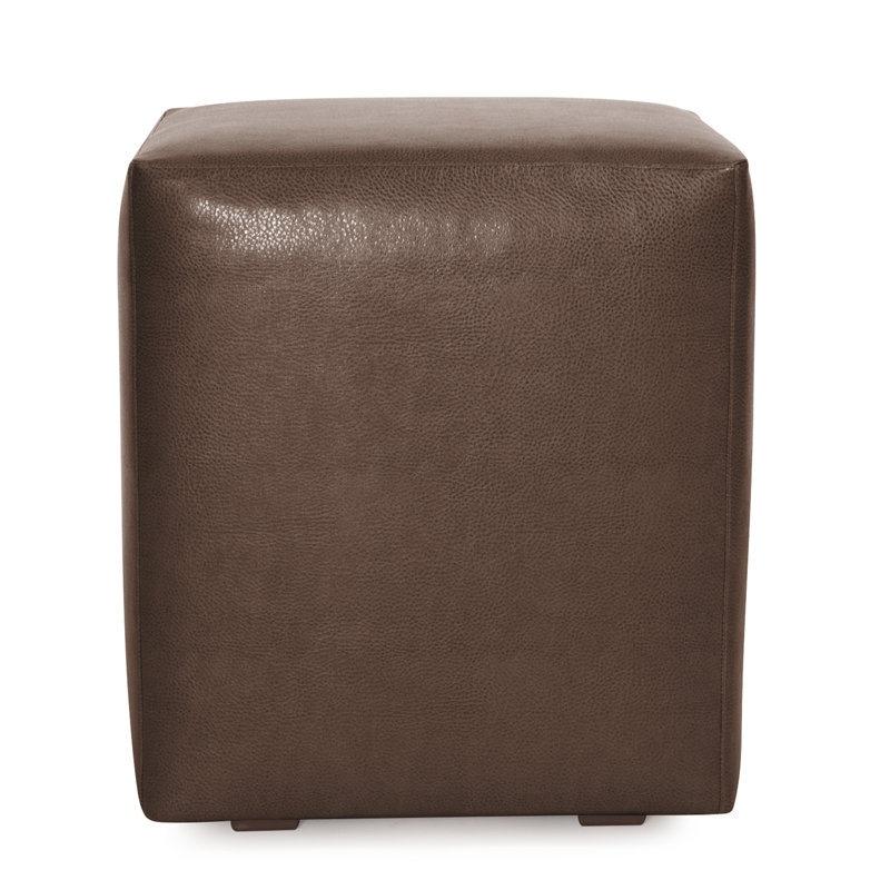 Azemar Box Cushion Ottoman Slipcover, Avanti Pecan