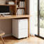 Classeur vertical blanc mobile à 2 tiroirs avec serrure et verrouillage, rangement en métal de 17 pouces de large avec sellette anti-basculement et tiroirs pleine extension pour dossiers de format lettre-1485089804