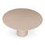 Modern Brazilian Burdon Wooden Top Round Dining Table-1551637689