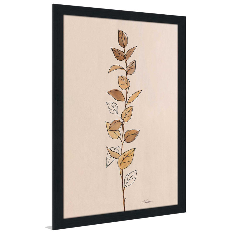 Farm Branch II - Peinture, L 33,5 po x H 49,5 po, Cadre noir