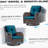 Wicker Patio Furniture Set - 3 Piece Rattan Outdoor Sectional Conversation Sets 2 Piece Wicker Hang gliding  Chairs and 1 Side Table