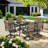 Rectangular 6 - Person 59" Long Dining Set with 28" W Seats