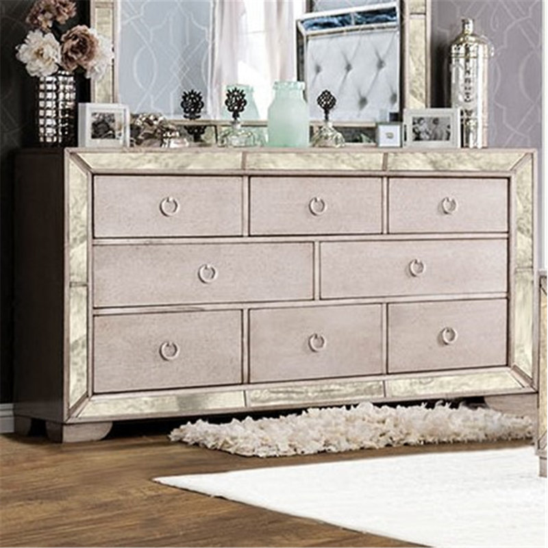 Commode double 8 tiroirs Alysa
