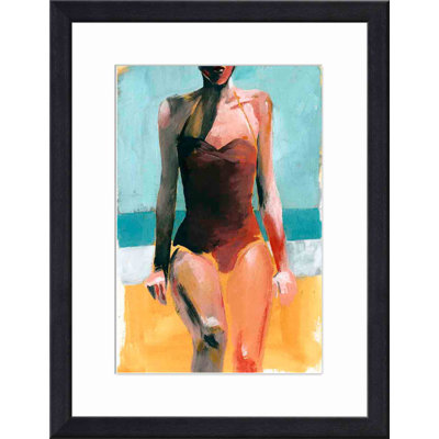 «Vintage Swim II» par Jennifer Paxton Parker - peinture encadrée