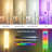 67" Smart Tranditional Floor Lamp Color Changeing With Fabric Shade 2.4Ghz Wi-Fi Connected For Living Room Bedroom-303451339