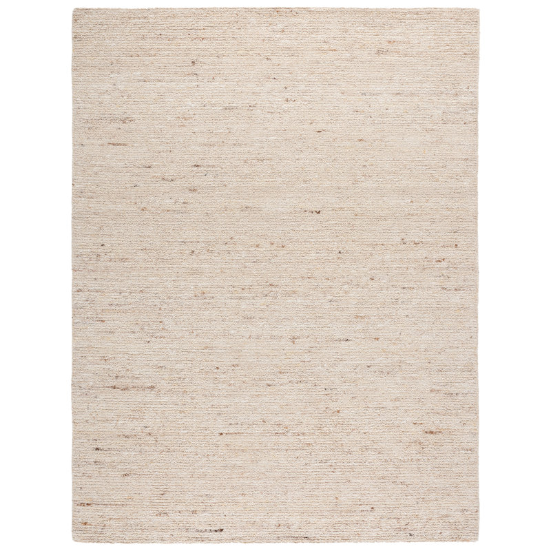 Earthly Hand Tufted Wool Solid Color Indoor Rug, Rectangle 8' x 10'