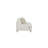 Haley Upholstered Loveseat with Pillows, White