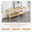 Modern 2-Tier TV Stand For Living Room Furniture,Rectangular Centre Table With Open Storage Shelf,Rounded Rubberwood Legs,Stable And Durable,Easy Assembly-2035114020