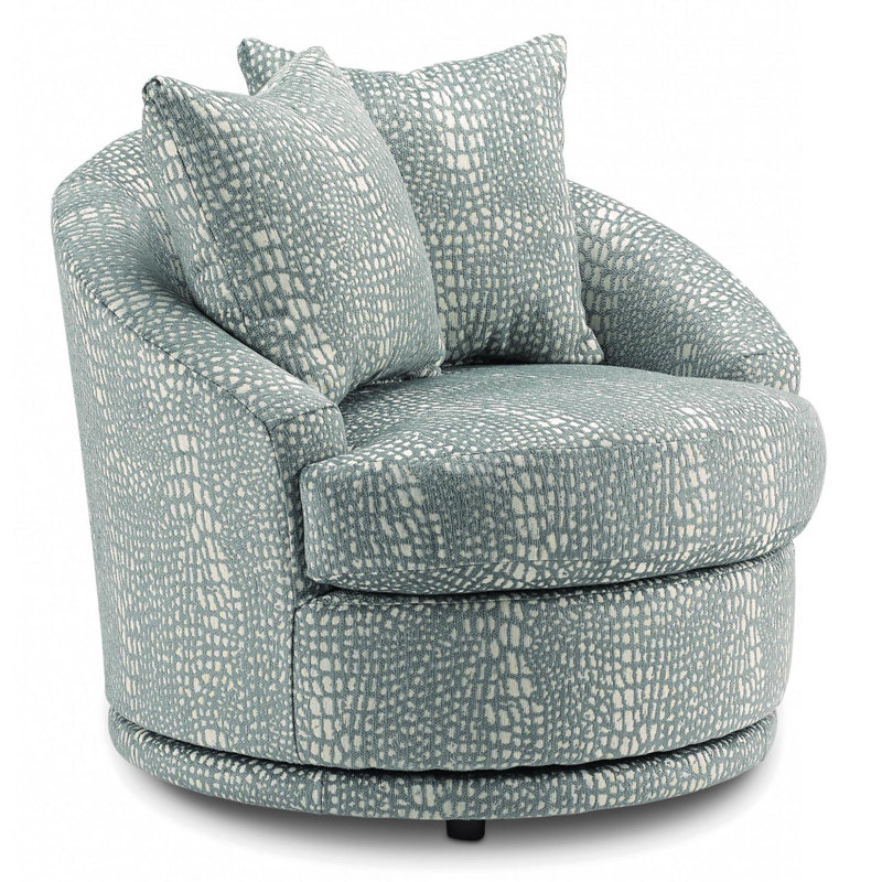 Fauteuil demi-tonneau pivotant 36,5 W Alanna, Nuage