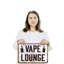 Enseigne en plastique 11 po x 17 po Vape Lounge-119527163