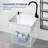 Plastic Wall-Mounted Utility Sink With Wall Bracket-104411181