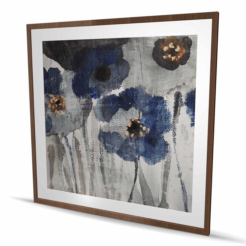Blue Blurry Flowers - Living