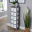 Rilana Fully Assembled 5 Drawer Grey and White Chest Storage Unit