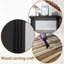 Console 58 pouces en bois noir minimaliste moderne pour vestibule, salon et couloir - décor décoratif polyvalent