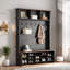 Hall Tree 56.3'' Wide with Bench and Shoe Storage-5343628