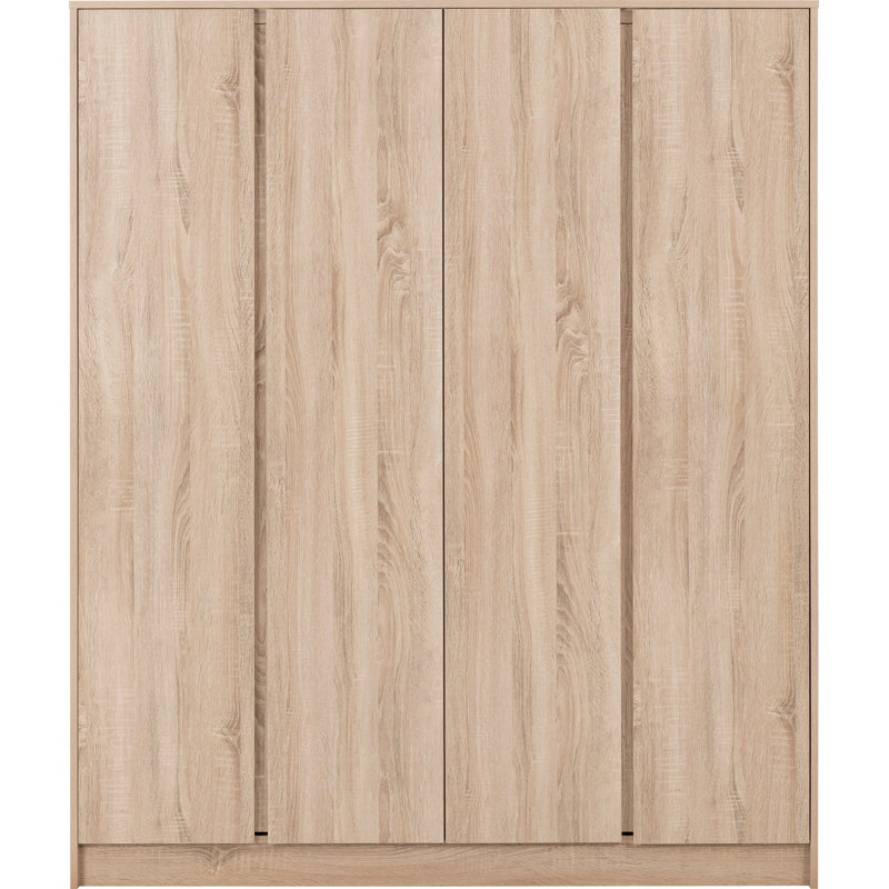 4 Door Wardrobe, Oak