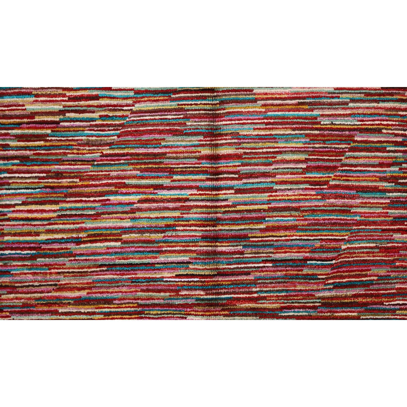Rectangle 105 cm x 106 cm Geometric Hand Knotted Area Rug